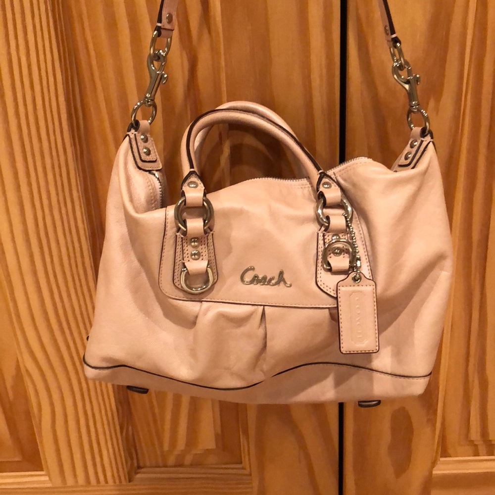 Pink coach bag